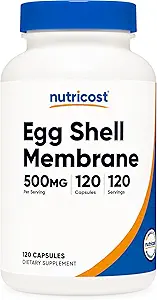 Nutricost Egg Shell Membrane, 500 MG Per Serving, 120 Kapsler - GMO fri, Gluten fri