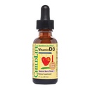 CHILDLIFE ESSENTIALS Vitamin D3 Drops for Kids, Children, & Toddlers - Liquid Vitamin D Drops, 500 IU per Drop, Immune & Bone Health Support, Natural Berry - 1 Fl Oz (Pack of 1)
