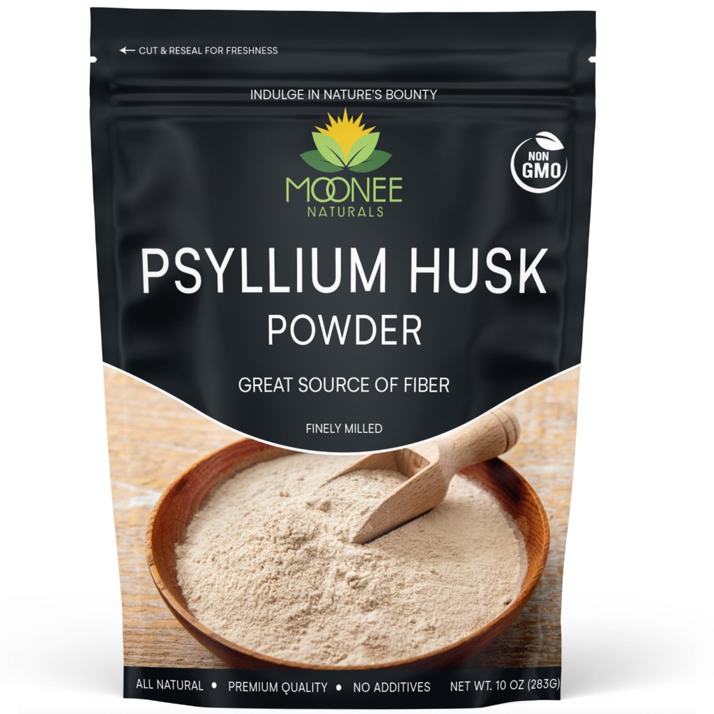 Psyllium Husk Powder (10 OZ), Gluten Free, Non GMO, Finely Ground, Keto Friendly (10 Ounce (70 Servere))