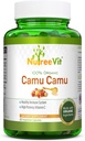 NurteeVit 100% Organic Camu Camu Capsules 500mg - C-vitamin, pakket med vitaminer og mineraler (90 Tæl)