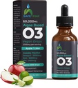 Omega 3 Liquid Vegan Drops - DHA & EPA fra Algae Oil - 60 ml Dropper Flaske - 2000 mg per servering - Understøtter samlede krop wellness supplement til hele familien