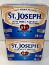 St. Joseph Pain Reliever, 81 mg, Enteric Coated Tablets, 36 ct.