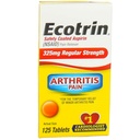 Ecotrin Regular Strength Pain Reliever | 125 Tablets (4 Pack)