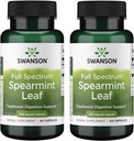 Swanson Spearmint Leaf (Mentha Spicata) -Full Spectrum Herbal supplement støtte fordøjelsessygdomme & Mild Mave spørgsmål - (60 kapsler, 400mg Hver) (2 pakke)