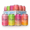 Recess Mood Magnesium & Adaptogen Drikke, Afslapning Drikkevarer, 12 Ounce (Variety Pack, 12 Pack)