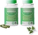 Moringa kapsler, Pure Moringa pulver kapsler - 800mg af nærings- Rich Moringa- Promoces Energy, Gut Well- Being (2)