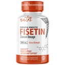 Naturens Fusioner Nutri Fisetin 500mg 60 Greve - Klinisk dosering - Fisetin Kosttilskud - Kraftig Senolytisk Aktivator, Antioxidant, & Hjernestøtte - Naturlige polyphenoler - 60 Greve