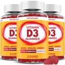 PAYÉ Vitamin D Gummies, D3, 10,000 IU (250 mcg) per Serving, Dietary Supplement for Bone, Teeth, Muscle and Immune Health Support Kids and Adults* - 210 Count