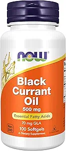 Nu fødevarer, Black Currant Oil, 500 mg, 100 Softgels