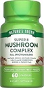 Nature 's Truth Mushroom Complex Capsules Measures 124; 60 Greve Measures 124; Full Spectrum Complex of Super 8 Mushrooms Measures 124; Vegan, Non- GMO, & Gluten Free Supplement