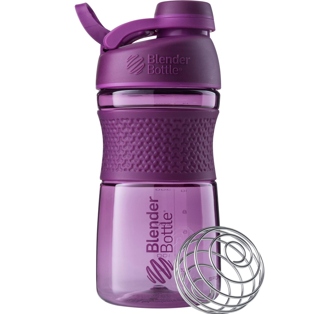 BlenderFlaske SportMixer Shaker Flaske Perfekt til Protein Shakes og Pre Workout, 20-Ounce, Plum