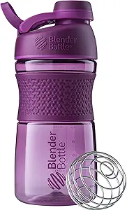 BlenderFlaske SportMixer Shaker Flaske Perfekt til Protein Shakes og Pre Workout, 20-Ounce, Plum