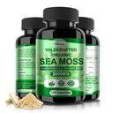 Irish Sea Moss Capsules 120ct Raw Sea Moss Wildcrafted Bladderwrack Burdock Root Capsules Super Food Immune System Digestive Health Sea Moss Pills