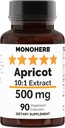 MONOHERB Apricot Extract 500 mg - 90 Vegetariske kapsler