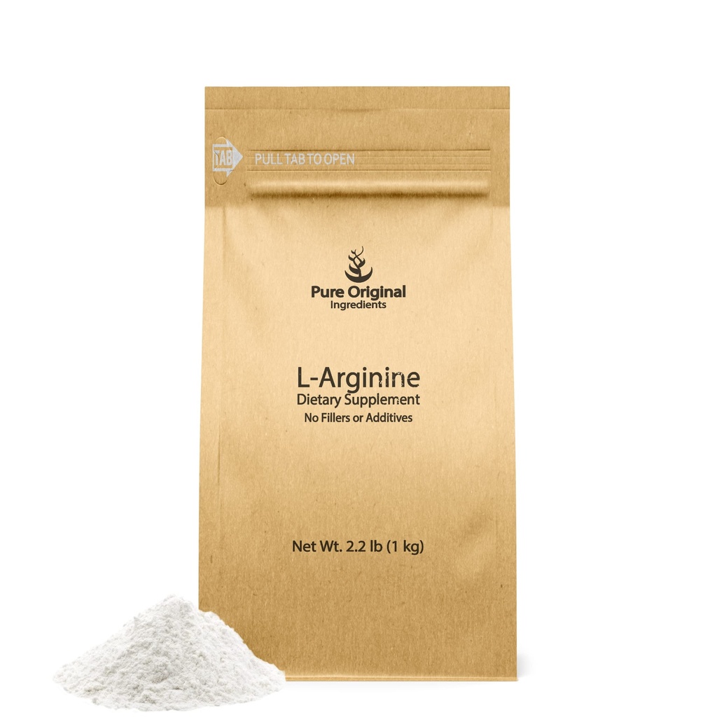PURE ORIGINALSKE INGREDIENSER L- Arginin (2, 2 lb) Pure, No Fillers eller Additiver