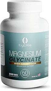 Magnesium Glycinat 800 mg / høj absorption - understøtter Wellness / Sleep / Muskelfunktion / Heart Health / Stress Relief