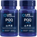 Life Extension PQQ, pyrroloquinoline Quinone, 20 mg, fremmer væksten af New Mitokondria, Gluten- Free, Non- GMO, Vegetar, 1 Daily, 30 Kapsler (Pack of 2)