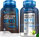 Herbtonics Apple Cider eddike kapsler med Keto BSB - understøtter fordøjelse, Detox, og Metabolisme for kvinder og mænd, Sugar- Free, Keto Formel.