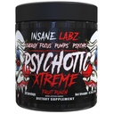 Insane Labz Psychotic Xtreme, High Stimulant Pre Workout Powder, Extreme Lasting Energy, Focus and Endurance with Beta Alanine, Panax Ginseng, Theobromine, DMAE (30 Servings, Fruit Punch)