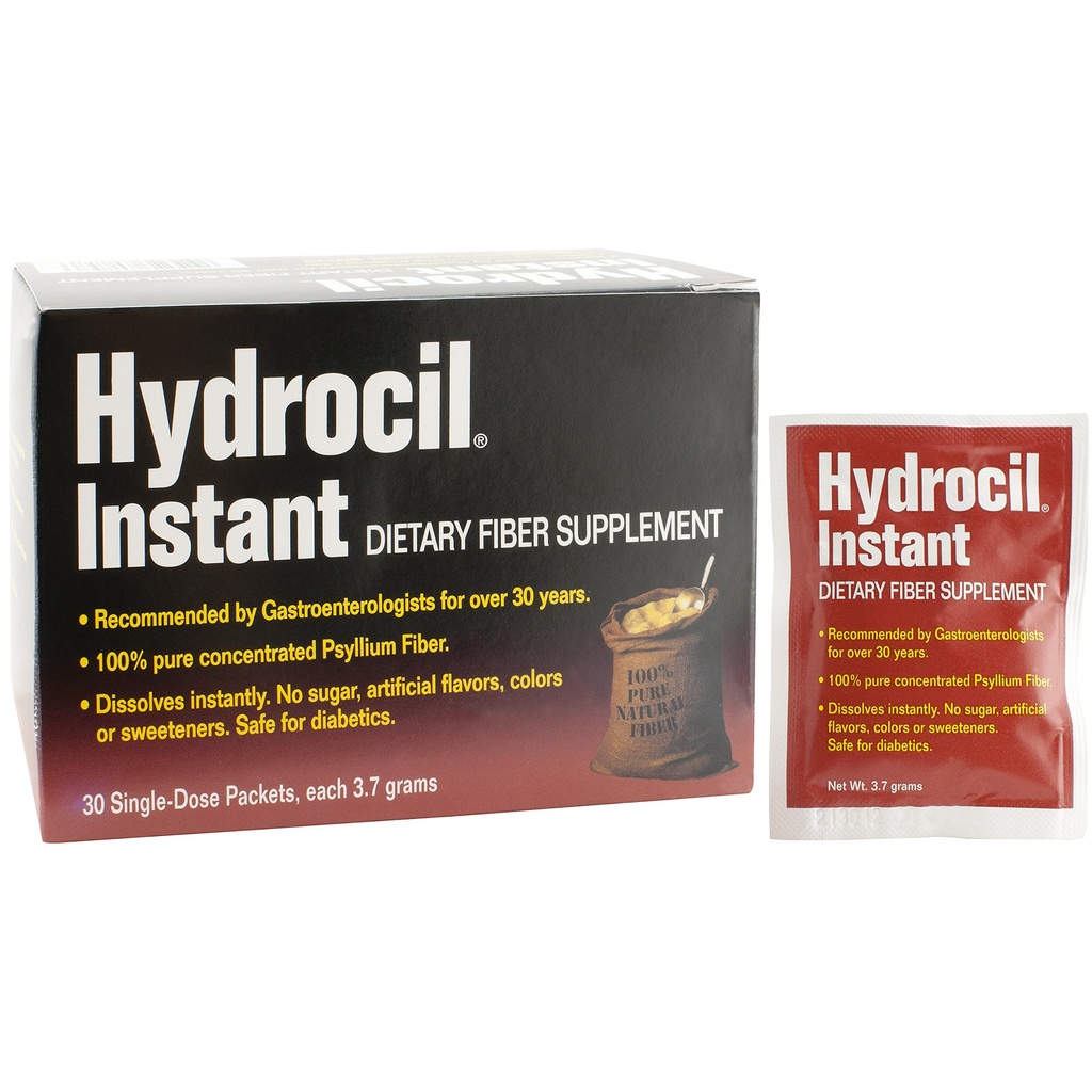 Kosttilskud, Psyllium Husk Pulver, 30 enkeltdosis- pakker