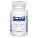 Ren indkapsling Daily Calm - Vegansk Stress & Sleep Support - Indeholder Ashwagandha, Saffron, GABA & L- Theanine - Non- GMO, Soy- Free & Gluten- Free - 60 kapsler