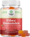 Tasty Prebiotic Fiber Gummies for voksne - High Fiber Supplement Gummies Vitaminer for voksne med Prebiotic Opløselige Chicory Root for Immunitet og fordøjelsesstøtte - Ikke GMO Vegan Halal 120 tæller