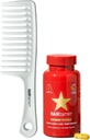 Hairtamin Advanced Vegan Biotin Supplement Pack 124; Hår, Hud & Nail Vitaminer med Gentle Detangling Comb at fremme vækst og tykkelse