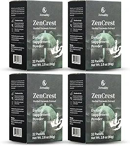 ZenCrest, Natural Herb Prostata Supplement, Traditionel Kinesisk Herbal Formel, Fremme sund prostata, Fremme Urogenital Funktion, Ingen bivirkninger, (128 Pakker - 4 bokse) (4)