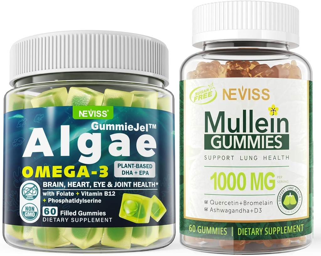 Vegansk Omega 3 Gummies 1000mg + Mullein Gummies
