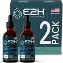 E2H Natural Black Currant Extract, Cold Pressed Black Currant Seed - Immunsystemet Sundhed - Hurtig Absorbing Væske (2 flasker)
