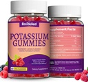 2 Pack Kalium Supplement Gummies 1000mg, Kalium Gummies for voksne, Support Leg kramper & Muscle Health - Vegan, non-GMO, 120 Greve