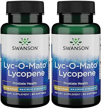 Swanson Super- Strength LYC- O- Mato Lycopene 40 Milligram 60 Sgels (2 Pack)