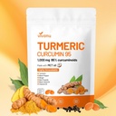 10-in-1 Turmeric Supplement Softgels, 95% Curcumin for 1000mg, Made Mct Oil, 60-Day Supply with Black Pepper, Ginger, Propolis Powder, Black Seed Oil, Saw Palmetto Oil, Zinc, Vitamin D3, E & More