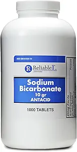 Reliable-1 Laboratories Natriumbikarbonat Antacida Tablets Acid Reducer for fordøjelsesbesvær & Heartburn Relief