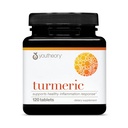 Youtheory Turmeric - 450 mg - with Black Pepper & Olive Leaf - Supports Joint & Brain Health* - Contains Bioenhancers, Curcuminoids & Herbal Extracts - 120 Tablets (40-Day Supply)