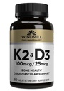 Windmill Natural Vitamins Vitamin K (K-2 Menaquinone-7, 100mcg) 60 Tablets (Pack of 3)