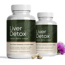 Liver Cleanse Detox & Repair, 2pcs Milk Thistle, NAC, TUDCA, Glutathione & Dandelion Root – Natural Liver Function Formula –2x60 Capsules