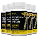 Nature's Fusions Potassium Iodide Tablets, Pack of 5-130mg - 300 Tablets EXP 10/2032 - YODO Naciente - KI Pills - Yoduro de Potasio