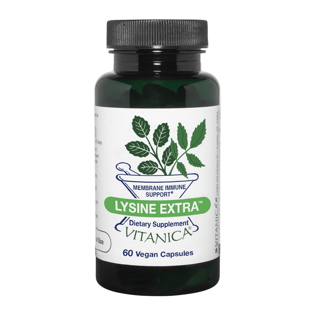 Vitanica Lysin Extra, immunsystem support, Vegan, 60 kapsler
