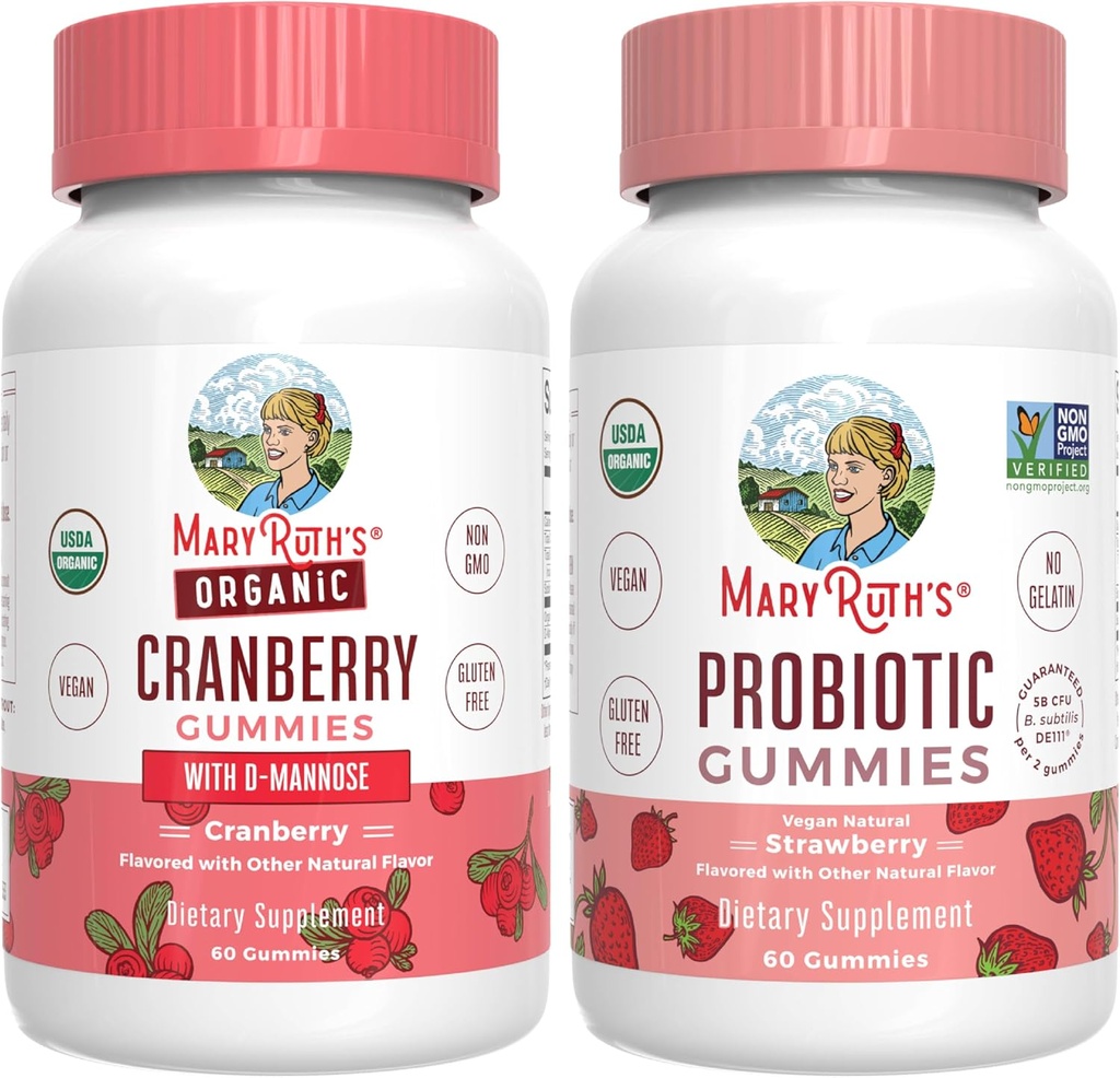 MaryRuth Organics Cranberry & Probiotic Gummies (Strawberry) Name