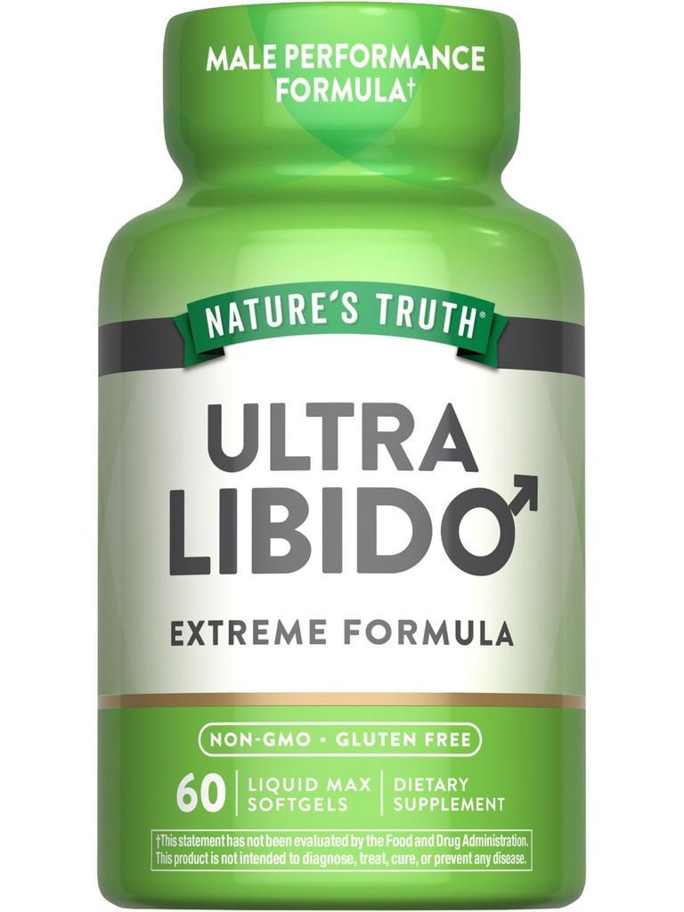 Nature 's Truth Libido Supplement for mænd Note 124; 60 Softgels