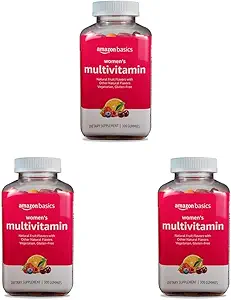   Basics Women's Multivitamin, 300 Gummies (150 Servings) (Previously Solimo) (Pack of 3)