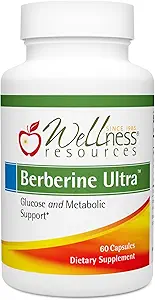 Wellness Resources Berberine Ultra - Advanced Absorption Berberine Phytosome (550mg, 60 Veggie Capsules)