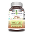 Amazing Formulas CoQ10 with Bioperine | 100 Mg Per Serving Supplement | 60 Veggie Capsules | Non-GMO | Gluten Free | Made in USA