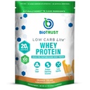 BioTrust Low Carb Lite, 20 Grass- Fed Whey Protein Isolate, 100 kalorier, ProHydrolase fordøjelsesenzymer, Non- GMO, Gratis fra Soy og Gluten, rBGH-Free (14 Servere) (Orange Cream)