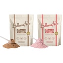 Ballerina Farm Grass Fed Whey Protein Powder, Creamy Chocolate + Strawberry Crème, 24g Protein with Collagen Peptides, Bovine Colostrum, Hemp Hearts & Prebiotic Fiber, No Added Sugar, 40 Serving Total