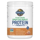 Garden of Life Plant-Based Sprouted Barley Protein, Vanilla Caramel with 21g Protein, 0g Sugar & Clean Ingredients, Upcycled Barley, Probiotics, Non-GMO, use in Shakes, Smoothies & Baking, 20 Servings