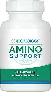 Rootcology by Dr. Izabella Wentz | Amino Support | Amino Acid Complex Capsules with L-Glutamine, Glycine & MSM | 90 Capsules