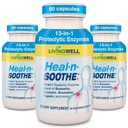 SOOTHE fælles supporttillæg - Proteolytiske enzymer som Bromelain & Papain, med Boswellia, gurkemeje & Gingers - fremmer Protein fordøjelsesfunktion & krop forsvar Wellness- 90 Greve (3 Pack)