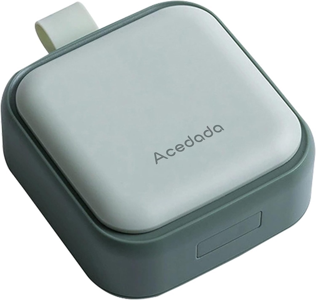 Lille pillekasse, Cute Pill Box - Acedada Rejser Daily Pill Organizer, Bærbar Pretty Pill Container til pung, Compact Medicine Holder til vitaminer, fiskeolier, Kosttilskud, Grøn